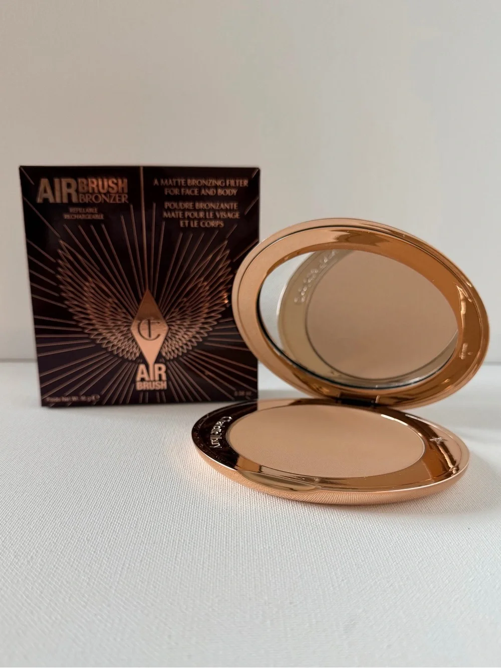 Charlotte Tilbury Airbrush Bronzer - 1 Fair- Full Size - NIB